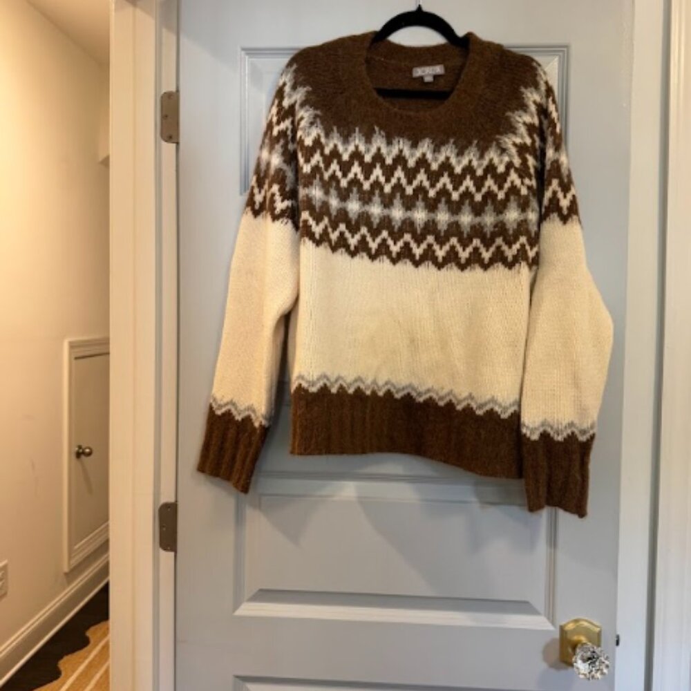 J Crew Fair Isle Sweater Supersoft Yarn